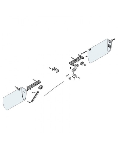 Заглушки боковые профиля безопасности DF Came 119RIR225 в Тюмени Запчасти для шлагбаумов и автоматики Pintop.ru