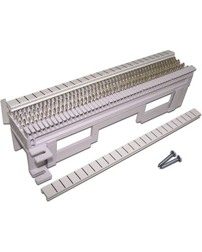 Панель кроссовая 66 типа, 50 пар, настенная, LANMASTER, с установочной площадкой LANMASTER LAN-WS66-50FT в Тюмени Кроссы оптические Pintop.ru