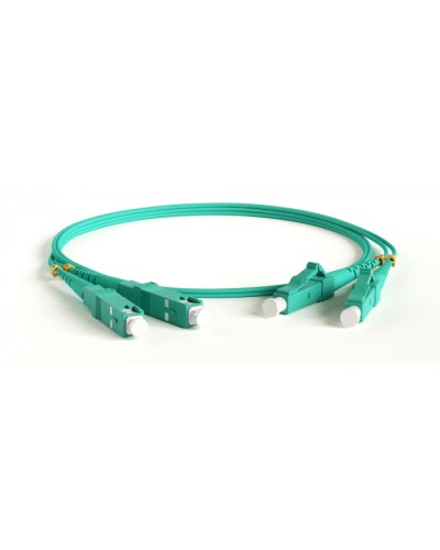 Патч-корд волоконно-оптический Hyperline FC-D2-503-LC/PR-ST/PR-H-1M-LSZH-AQ в Тюмени Патч-корды оптические Pintop.ru