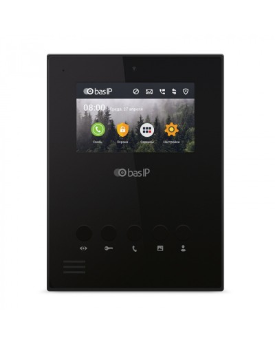 Видеодомофон BAS-IP AU-04LA BLACK в Тюмени Абонентские видеоустройства Pintop.ru