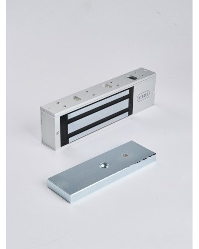 R-Lock RL-EM500-L0S - Электромагнитный замкок, 500кг, DC12/24B, цвет серебристый сатинированный алюминий RAL 7047 в Тюмени Электромагнитные замки Pintop.ru