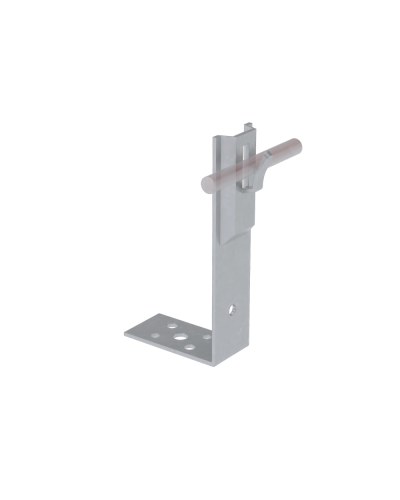 Угловой держатель зажимной для прутка Ø 5-8 мм H60 мм TD КМ-Профиль (UDZ-H60-D5-8 TD) в Тюмени Монтажные материалы Pintop.ru