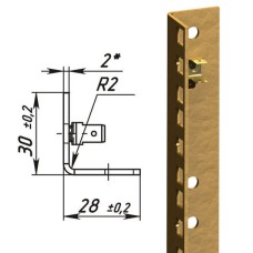 Направляющие L-образные для шкафов 42U (2 шт/уп.) TLK TLK-VNS2-L-42U