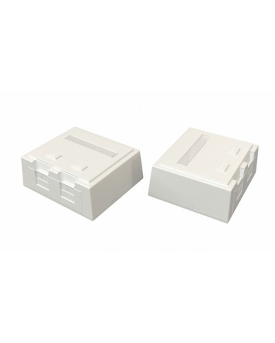 Корпус настенной розетки Hyperline (SBB4-2-WH) в Тюмени Аксессуары для кабель-канала Pintop.ru