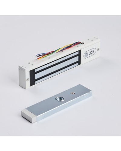 R-Lock RL-EM180-0SW - Электромагнитный замкок, 180кг, DC12/24B, цвет белый, RAL9016(белый), два датчика втроены в корпус замка: датчик Холла и магнито-контактный датчик в Тюмени Электромагнитные замки Pintop.ru