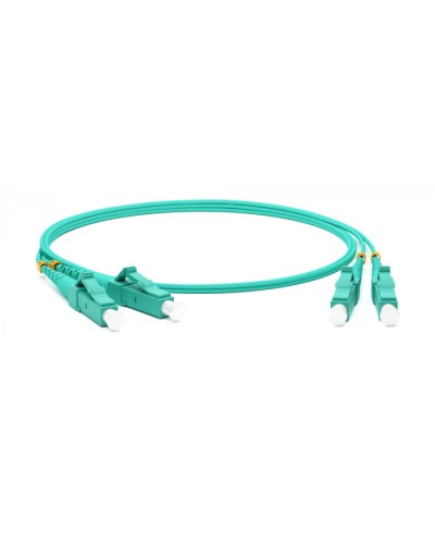 Патч-корд волоконно-оптический MM 50/125(OM3), LC-LC, duplex, LSZH, 1 м Hyperline FC-D2-503-LC/PR-LC/PR-H-1M-LSZH-AQ (FC-503-LC-LC-10G-1M) в Тюмени Патч-корды оптические Pintop.ru