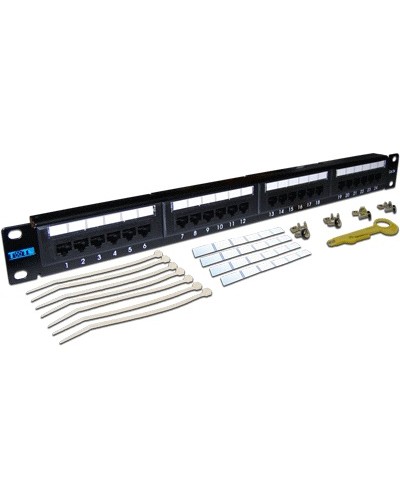 Патч-панель 1U, 24 порта, UTP TWT TWT-PP24UTP/6 в Тюмени Патч панель Pintop.ru