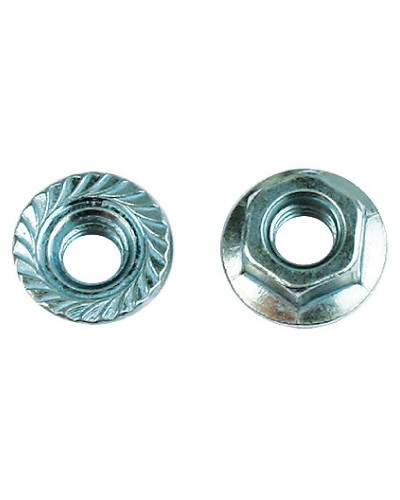 Гайка с насечкой, препятствующей откручиванию М6 нержавеющая сталь DKC CM100600INOX в Тюмени Крепеж Pintop.ru