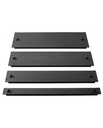 Фальш-панель металлическая 19 3U, быстросъемная, черная LANMASTER LAN-DC-TLMFP-3U в Тюмени Аксессуары для стоек и шкафов Pintop.ru