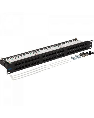 Патч-панель 48 портов, UTP, кат.5E, 1U TWT (TWT-PP48/1U-U5E) в Тюмени Патч панель Pintop.ru