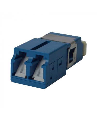 Адаптер оптический LC SM, со шторкой, корпус SC, дуплексный LANMASTER (LAN-2LCS/SH-AM-SM) в Тюмени Проходные адаптеры и розетки оптические Pintop.ru