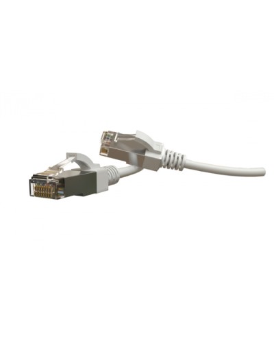Патч-корд S/FTP Hyperline (PC-LPT-SFTP-RJ45-RJ45-C6-1M-LSZH-WH) в Тюмени Патчкорды (медные) Pintop.ru