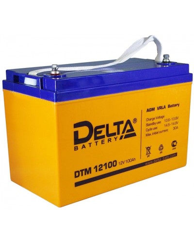 Аккумулятор свинцово-кислотный Delta DTM 12100 L в Тюмени Электротехническое оборудование Pintop.ru