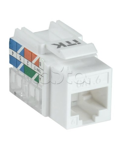 Модуль Keystone Jack кат. 6 UTP 110 IDC 90 град. ITK CS1-1C06U-11 в Тюмени Модули Keystone Pintop.ru