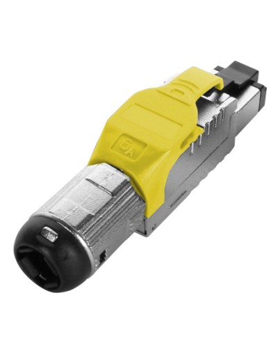 Разъем полевой оконцовки RJ-45 Hyperline (PLUE-8P8C-S-C6A-SH-YL) в Тюмени Коннекторы Pintop.ru