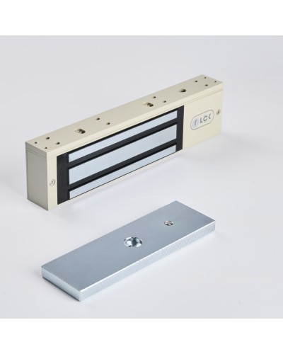 R-Lock RL-EM350-L0G - Электромагнитный замкок, 350кг, DC12/24B, цвет серый, RAL7032 (галечный серый) в Тюмени Электромагнитные замки Pintop.ru