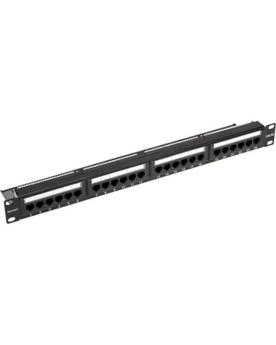 Панель коммутационная с кабельным органайзером 19, 1U, 24 порта, UTP, RJ-45, CAT 5e REXANT PRO (02-0031) в Тюмени Аксессуары для стоек и шкафов Pintop.ru