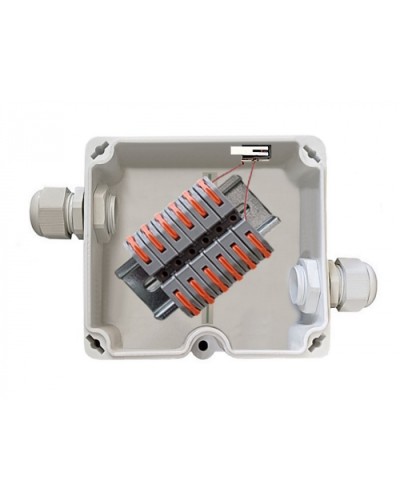 Коробка соединительная с тампером (датчиком вскрытия) КСП-Т СЕВЕР ПЛ.4.ПС.6-12. Wago АТФЕ.685552.110-01 ТУ Магнито-Контакт в Тюмени Распределительные коробки Pintop.ru