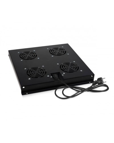 Модуль вентиляторный с 4-я вентиляторами, цвет черный (RAL 9004) Cabeus (TRAY-SC-120-BK) в Тюмени Вентиляторные модули Pintop.ru