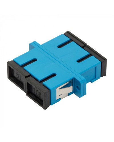 Адаптер оптический SC, SM, дуплексный LANMASTER (LAN-2SC-AM-SM) в Тюмени Проходные адаптеры и розетки оптические Pintop.ru