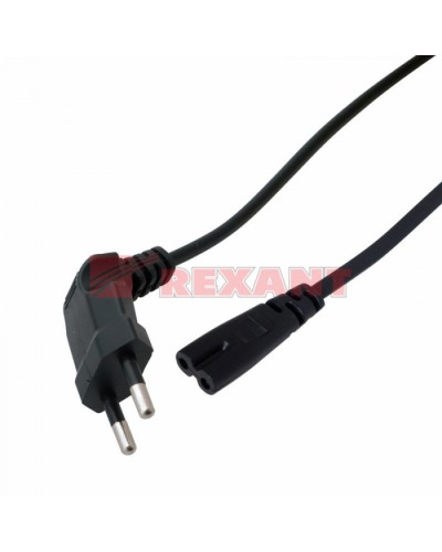 Шнур сетевой (угловая вилка) 2x0.75мм² 1.5М (10шт/уп) REXANT 11-1104 в Тюмени Патч-корды и пигтейлы Pintop.ru