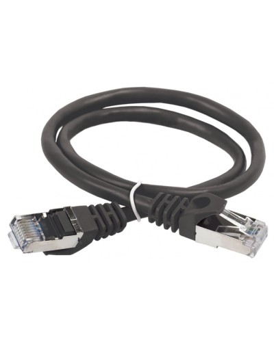 ITK Коммутационный шнур (патч-корд), кат.5Е FTP, 0,5м, черный (PC09-C5EF-05M) в Тюмени Патч-корды и пигтейлы Pintop.ru