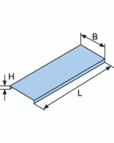 Крышка для лотка с заземлением осн. 80x3000 DKC 35521 в Тюмени Аксессуары для лотков Pintop.ru