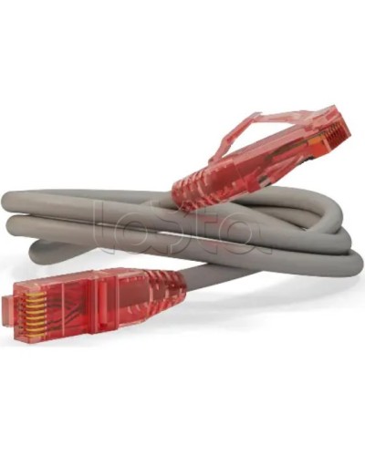 Патч-корд RJ45-RJ45, 4 пары, UTP, кат.5е, LSZH (0,3м) Hyperline PC-LPM-UTP-RJ45-RJ45-C5e-0,3M-LSZH-GY в Тюмени Патчкорды (медные) Pintop.ru
