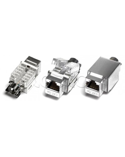 Модуль Keystone Jack серии KJNE, RJ-45 (8P8C), категория 5e, 110 IDC Hyperline KJNE-8P8C-C5e-90-SH-F-WH в Тюмени Модули Keystone Pintop.ru