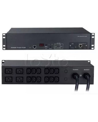 Блок распределения питания Hyperline ATS-R-228H1622-Intelligent в Тюмени Блоки розеток Pintop.ru