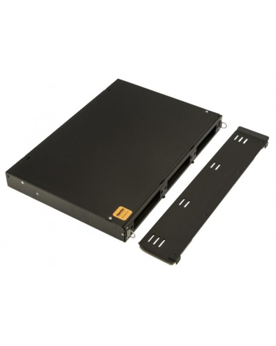 Бокс оптический 19 Hyperline FO-19V-1U-3xSLT-W130H30-24UN-BK в Тюмени Кросс оптический Pintop.ru
