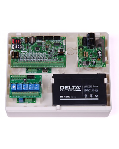 Корпус пластиковый для объектового оборудования компании Ритм Ritm Корпус Контакт под АКБ 7Ач в Тюмени GSM мониторинг Ritm Pintop.ru