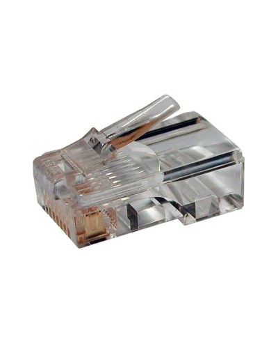 Коннектор RJ-45 под витую пару, категория 6 , универсальный (для одножильного и многожильного кабеля) Cabeus 8P8C-C6 в Тюмени Коннекторы и разъемы Pintop.ru