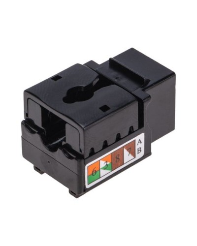 Модуль Keystone Jack RJ-45(8P8C), UTP неэкранированный, CAT 6, тип 90 градусов, черный REXANT PRO 02-0255 в Тюмени Модули Keystone Pintop.ru