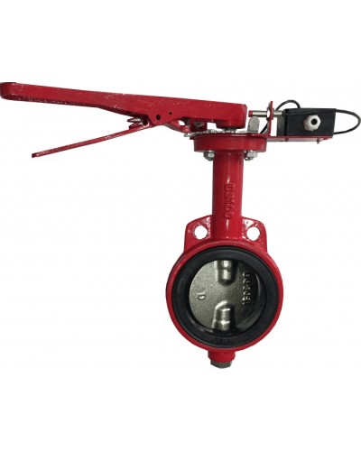 Затвор дисковый с электроприводом Спецавтоматика Зт 150/1,6(Р)-Ф.УЗ.1-АМК-150 с устройством контроля положения в Тюмени Устройства пуска водяного пожаротушения Pintop.ru