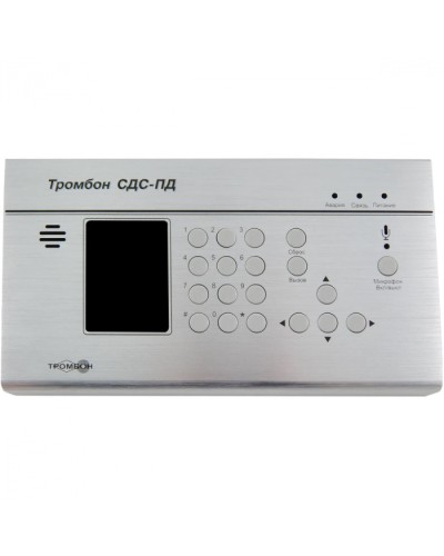 Пульт диспетчера для двухсторонней речевой связи между диспетчером и зоной оповещения Тромбон СДС-ПД в Тюмени Система оповещения и трансляции Pintop.ru