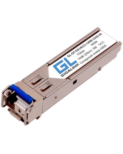 Модуль SFP Gigalink GL-OT-SG14LC2-1310-1310-I в Тюмени Модули SFP/XFP/GBIC Pintop.ru