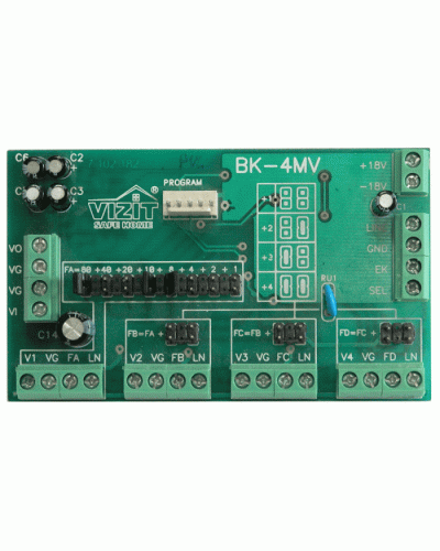 Плата печатнаяв сборе Vizit ЗИП БК-4МVE в Тюмени Аксессуары для многоабонентных систем Pintop.ru