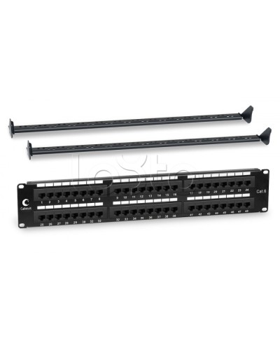 Патч-панель 19, 2U, 48xRJ45 Cabeus PL-48-Cat.6-Dual IDC в Тюмени Патч панель Pintop.ru