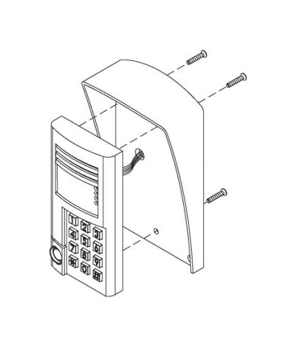 Комплект монтажный для блоков вызова БВД-SM100х, БВД-341х, БВД-402х, БВД-404х Vizit МК-341 в Тюмени Аксессуары для многоабонентных систем Pintop.ru
