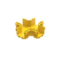 Ответвитель крестообразный пластиковый оптического лотка Hyperline FBTR-120-CRS