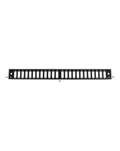 Панель лицевая для выдвижной оптич. полки, 24 SC Duplex/24 LC Quadra, черный Datarex DR-546145 в Тюмени Патч-панели Pintop.ru