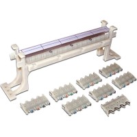 Панель кроссовая 110 типа, 32 пары, настенная, LANMASTER, кат.6, с модулями LANMASTER LAN-WS110-32FT/6