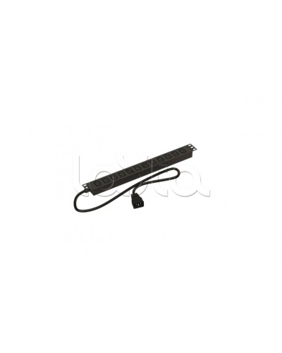 Блок розеток горизонтальный черн Hyperline (SHE19-12IEC-2.5AIEC) в Тюмени Блоки розеток Pintop.ru