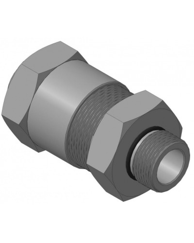 Кабельный ввод с резьбой G3/4 для прокладки кабеля в металлорукаве РЗ-ЦП-25, с уплотнением кабеля и проходным диаметром кабеля d=8-12 мм Спектрон КВМ-25/12-М-G3/4 в Тюмени Аксессуары для кабель-канала Pintop.ru