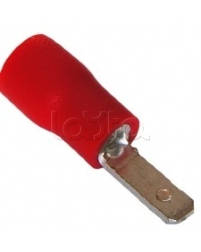 Клемма плоская изолированная 0.5-1.5 мм² (КПИ штекер - 2.8мм) (100шт/уп) REXANT 08-0311 в Тюмени Клеммные колодки Pintop.ru