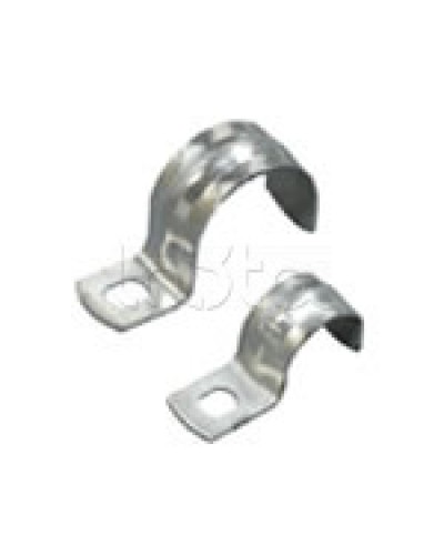 Скоба оцинкованная с одним отверстием для трубы D50мм, м.о. 8,5-6,0мм (1уп=50шт) Экопласт (43750P-50) в Тюмени Держатели, клипсы, скобы Pintop.ru