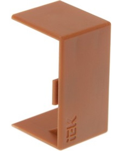 ELECOR Соединитель на стык КМС 15х10 дуб (4шт/компл) IEK (EL-KK10D-S-015-010-K11) в Тюмени Аксессуары для кабель-канала Pintop.ru