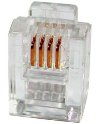 Разъем телефонный RJ11 (6P4C) Cabeus в Тюмени Коннекторы и разъемы Pintop.ru