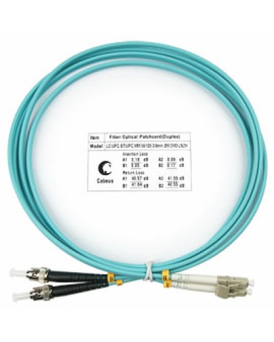 Шнур оптический duplex FOP-50-LC-ST-1,5m Cabeus в Тюмени Патч-корды и пигтейлы Pintop.ru
